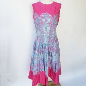 Evan Picone cotton dress pink size 12